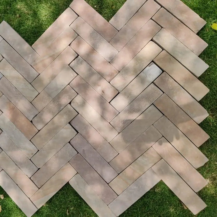Raj Green Indian Sandstone Tumbled Pavers