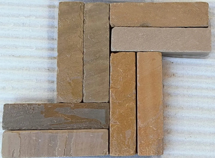 Raj Green Indian Sandstone Tumbled Pavers