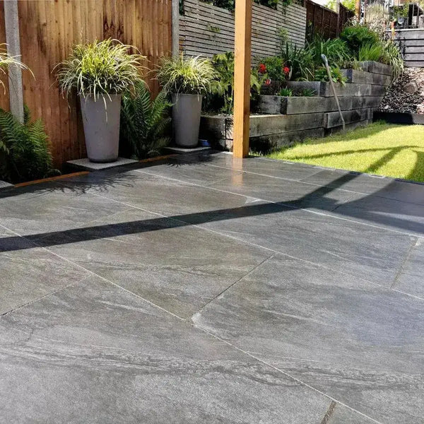 Anthracite Black Porcelain Paving 900 x 600