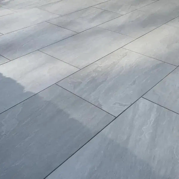 Kandla grey porcelain paving slabs