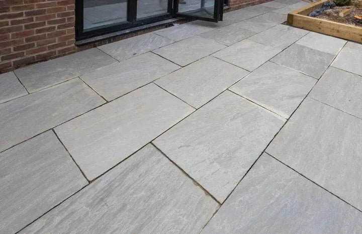 Kandla grey Indian sandstone paving